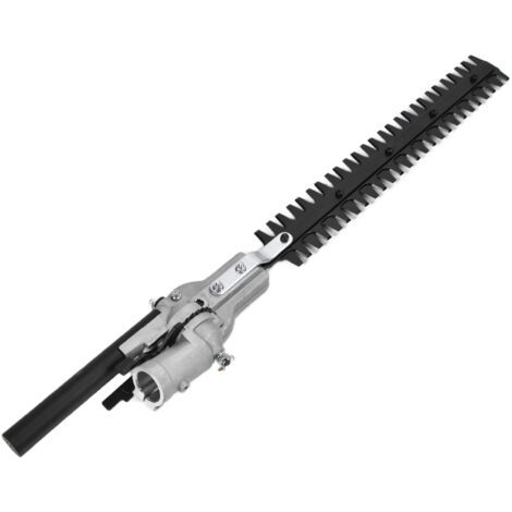 Tête de taille-haie en alliage d'aluminium et acier au manganèse de 65 mm, diamètre de 26 mm, cannelure à 7 dents pour une connexion sécurisée. (1/5)