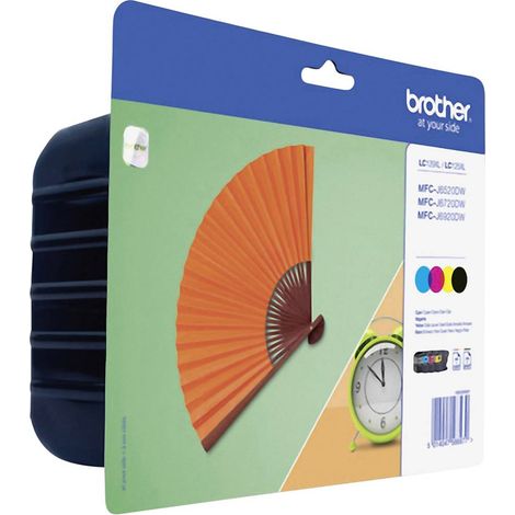 Brother Encre LC-129XL, LC-125XL dorigine pack bundle noir, cyan, magenta, jaune LC129XLVALBPDR (1/2)