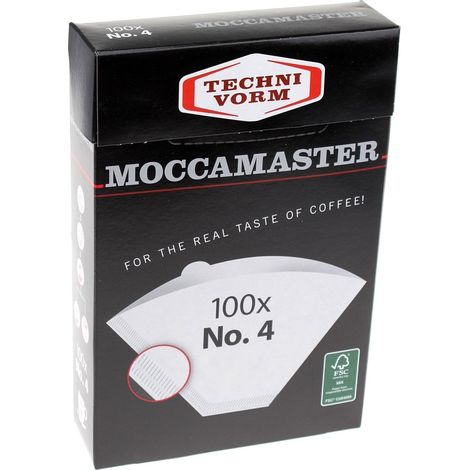 Aster Moccam85022 Filtros de café blancos 100 unidades