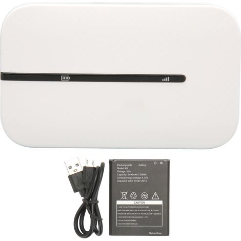Routeur WiFi 4G 150Mbps avec Slot Micro SIM, Batterie 2100mAh, Hotspot Mobile pour 10 Appareils en Europe