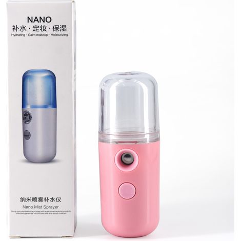 Mini défroisseur vapeur de voyage, chauffe en 15 secondes, fer vapeur portable pour vêtements, rose (1/2)