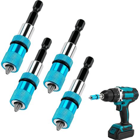 Set of 4 Magnetic Screwdrivers, Magnetic Screwdriver, Blue