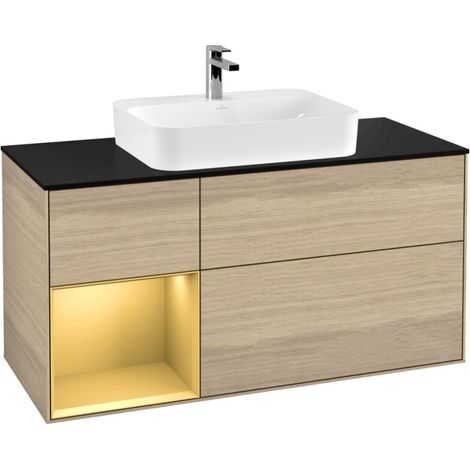 Villeroy & Boch F412HFPC meuble sous-plan Finion F41 (1/2)