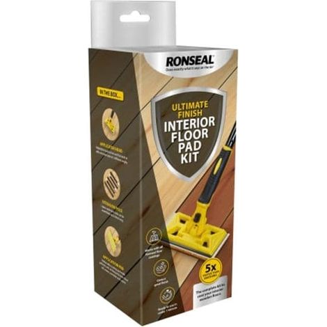 Ronseal 39498 Ultimate Finish Interior Floor Pad Kit RSLIAFK