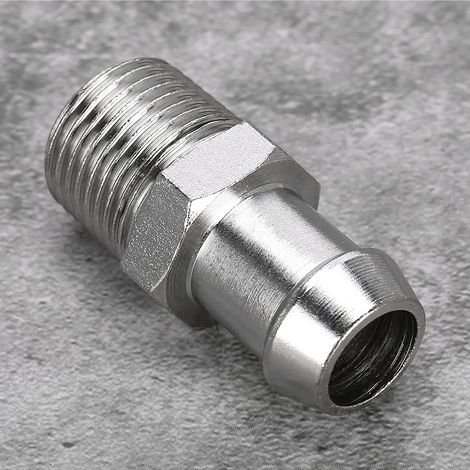 1/2" NPT 5/8" Schlauchanschluss aus verchromtem Metall für Chevy-Motoren