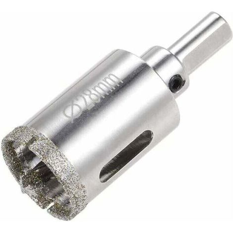 Glasglocken aus Glas mit Diamantschliff und zentraler Pilotenöffnung aus Glas, 28 mm Durchmesser aus Keramik (1/5)