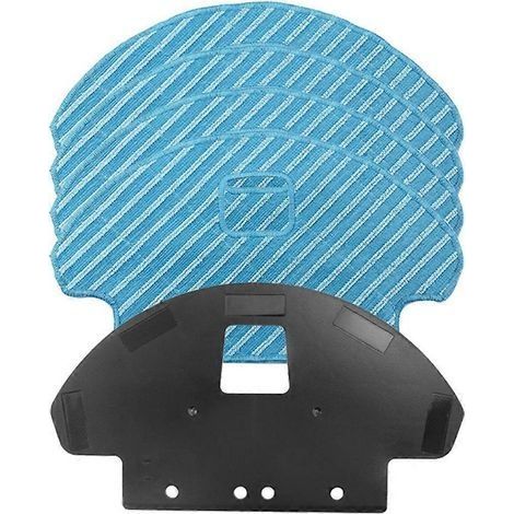 Support chiffon aspirateur robot Compatible avec Ecovacs DEEBOT Ozmo 930 DG3G - Lot de 4 chiffons + 1 support (1/5)