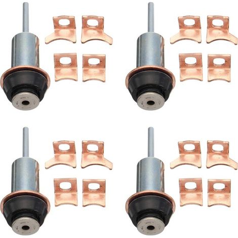Kit de reparación y reconstrucción de arranque 4X Conjunto de émbolo de contacto del solenoide Nippondenso 128000-7390 (1/2)