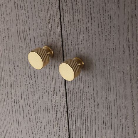 Boutons d'armoires de cuisine en or brossé, quincaillerie de tiroir, boutons en zinc pour tiroirs de commode