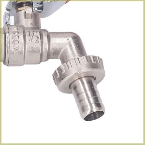 IBC Tote Adaptateur Valve en Laiton 1/2 Pouces Fil Grossier avec Contrôle de Silicone Non Glissant 275330 Gallons (1/4)