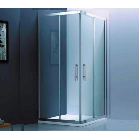 Box doccia 90X90 h190 scorrevole quadrato anticalcare vetro 6mm (1/2)