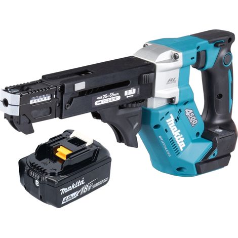 Makita DFR 552 M1 Avvitatore a batteria con caricatore 18 V 25 - 55 mm Brushless + 1x batteria 4,0 Ah - senza caricabatterie