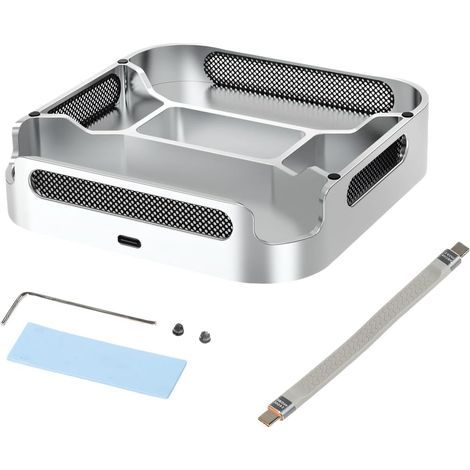Kühlständer aus Aluminiumlegierung für kleine Computer mit Aufbewahrungsgehäuse, ideale Passform und bessere Wärmeableitung, faltbarer Computerständer (1/5)