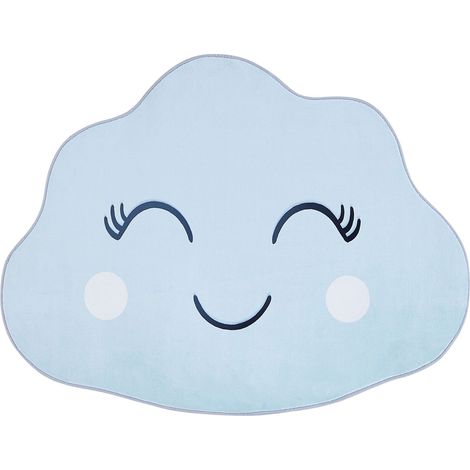 Kinderteppich CUMULUS Hellblau 90 x 120 cm