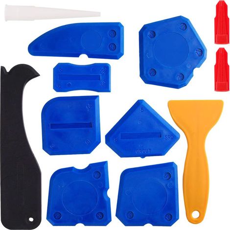 Kit Outil De Lissage Et D'Etanchéité - 12 Pièces En Silicone Souple Pour Joints Cuisine Salle De Bain - Lot Complet (1/5)