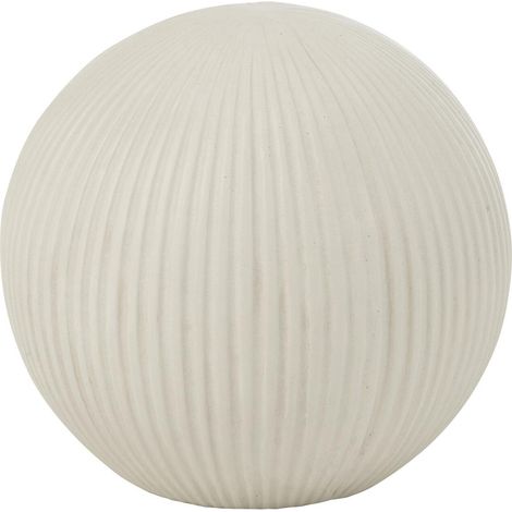 Balle Déco en Argile "Maryanne" 24cm Blanc
