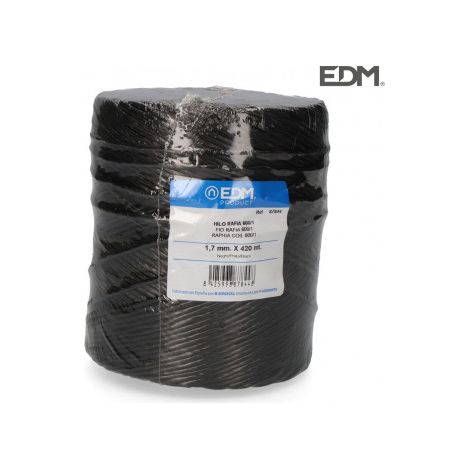 Bobina de hilo EDM 87844 600/1 Negro Rafia