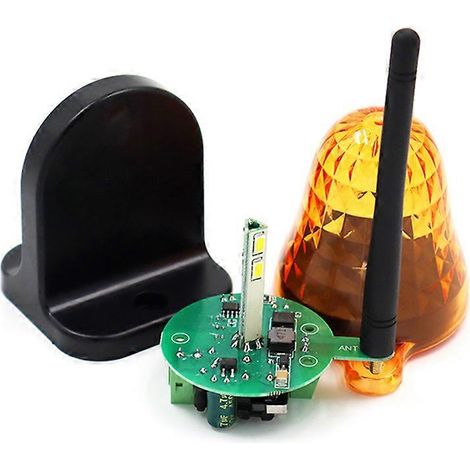 Lampe d'alarme lumineuse stroboscopique universelle à LED 12V-265V, montage mural, lampe de signalisation d'urgence. (1/5)