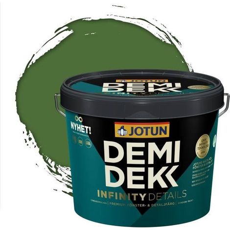 Peinture Bois - DEMIDEKK INFINITY DETAILS - Lasure Opaque Satinée - RAL 6010 - 3L (1/2)