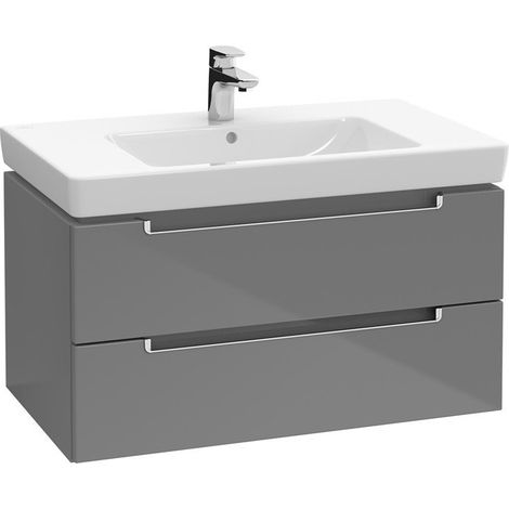 Unità Villeroy & Boch Vanity Metropolitana 2.0 A689, colorazione: Elm Impresso, maniglia: cromata lucida - A68910PN
