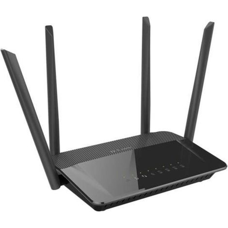 D-Link AC1200 Dual Band routeur sans fil Gigabit Ethernet Bi-bande (2,4 GHz / 5 GHz) 4G Noir (1/4)