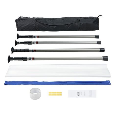 Kit Barrière Anti-Poussière 10 x 4 m avec Perches Télescopiques 0 (1/5)