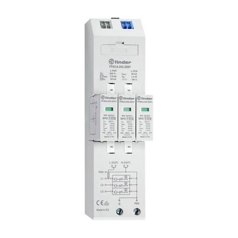 Finder 7P.03.8.255.Z007 limitador de sobretensión robusto