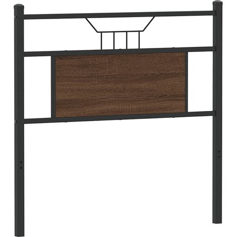 Maison Exclusive - Testiera di Ricambio Rovere Marrone 75 cm in Legno Multistrato e Acciaio