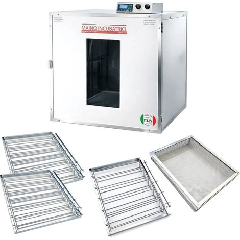 Couveuse + 2 Tiroirs de caille à poule + 1 Tiroir oeufs oie - paon - dinde + 1 Panier d'éclosion (1/5)