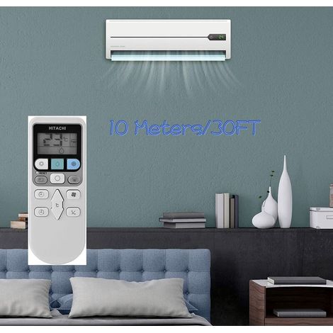 Télécommande de climatisation pour Hitachi, télécommande Universelle de Remplacement de climatisation RAR-3V2, télécommande de Remplacement Hitachi (1/4)