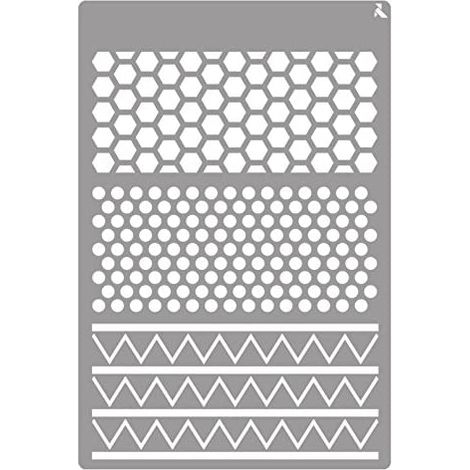 LA PAJARITA STENCIL ST-14 PLANTILLA DECORATIVA MODELO TEXTURES (1/3)
