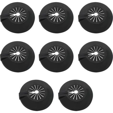 Cache Tuyau Radiateur,8 Pièces Rosace Radiateur,Utilisation Universelle pour Les Tuyaux de 14-29 mm, Colliers de Pipe Couvercles Sont Conçus Avec des Clips à l'intérieur pour les Fixer a