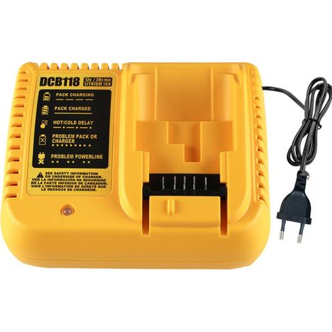 Universelles Akkuladegerät für Dewalt DCB101 DCB105 DCB115 DCB107 DCB206 DCB204 DCB230 DCB240 DCB120 DCB126 DCB612 09 DCB 606 - (1/3)
