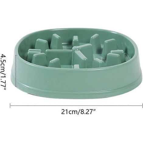 Gamelle anti-glouton pour chien, en plastique sain, forme amusante et anti-engloutissement. (1/4)