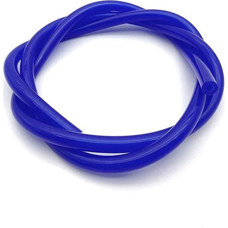 Tube en silicone alimentaire coloré, bleu (diamètre intérieur 12 mm x diamètre extérieur 16 mm, longueur 1 m), haute élasticité. Non toxique et inodore, il peut servir d'accessoire pour paille.