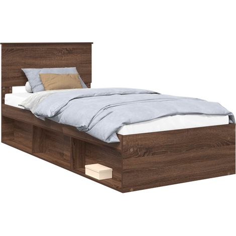 Maison Exclusive - Estructura de cama con cabecera Roble Marrón 9 (1/5)