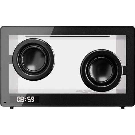 JSSEVN - Haut-parleurs Transparents sans Fil, avec Support de Carte TF et Barre de Son HiFi Compatible
