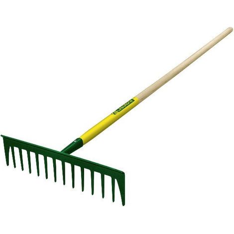 Râteau Batipro 14 dents droites manche bois 150 cm certifié PEFC 100% + poignée ergonomique