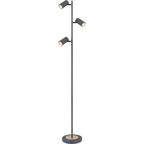 Globo - stehlampe - Robby - grau - metall - GU10 - 57910SG (1/4)
