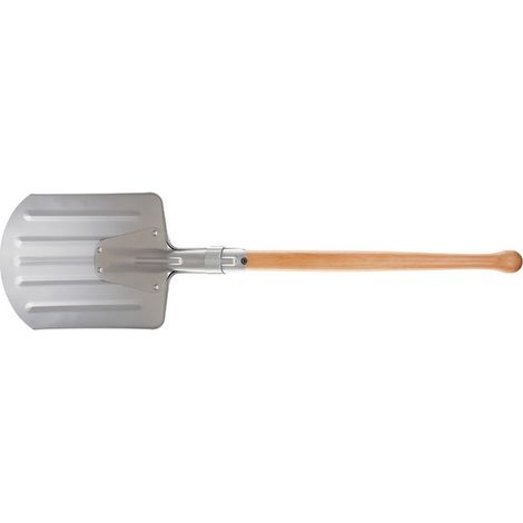 MFH Norw. Schneeschaufel, teilbar, Alu/Holz
