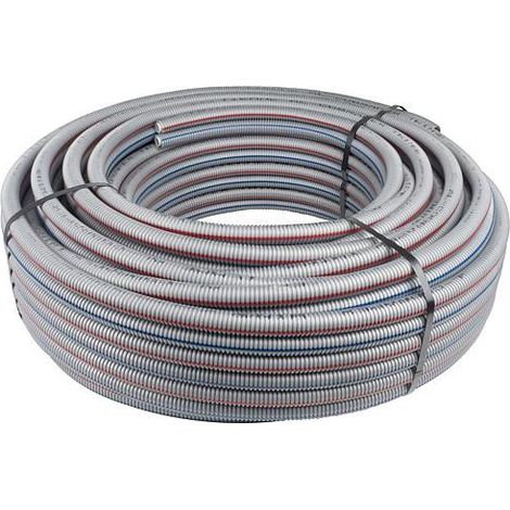Tube multicouche PEXAL 16x2mm, rouleau de 50m double tube protection