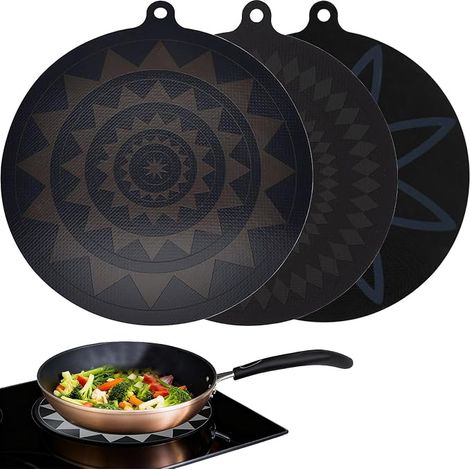 3 Piece Induction Hob Protection Kit, Induction Hob Mat Resistant up to 250°C Protection, for Non-Slip Mat to Prevent Saucepans from Slipping (1/5)