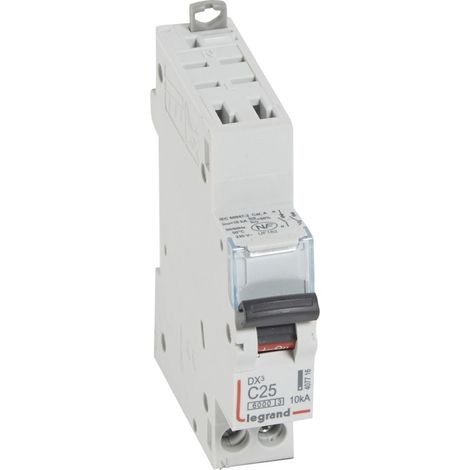 Modulaire Installatieautomaat DX3 1P+N Karakteristiek C 25A 6kA Legrand LEG407716