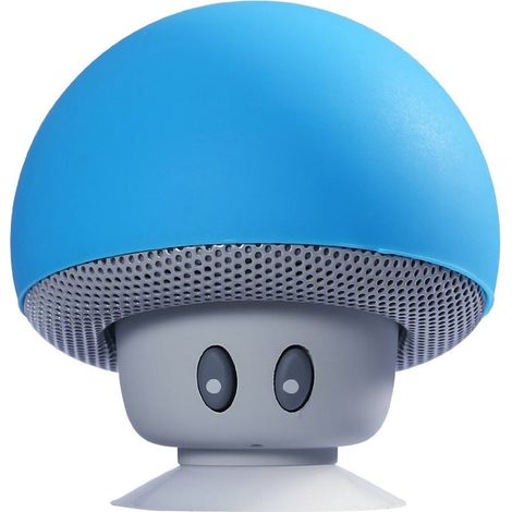 Enceinte Bluetooth Portative - Haut-Parleur Champignon avec Microphone Intégré et Ventouse - Compatible Smartphones et Tablettes - 3 W - 55 mm - 60 g (1/5)