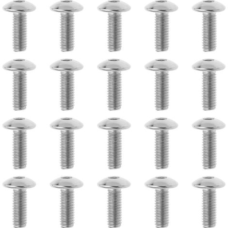 Lot de 20 vis de Fixation de carénage de Moto M6 x 16 mm compatibles avec Honda compatibles avec Les vis de Fixation de carénage de Moto Yamaha (1/5)