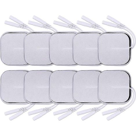 TENS-Elektrodenpads, Physiotherapie-Zubehör, selbstklebende Ersatzpflaster aus Vliesstoff für elektrische TENS-Massagegeräte – 20 Stück, 5 x 5 cm