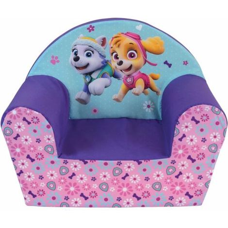 PAT PATROUILLE Fille fauteuil club en mousse pour enfant (1/2)