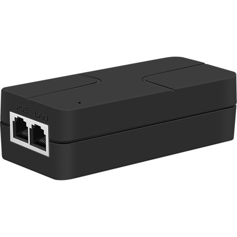 Injecteur PoE - 1 Unité - Métal - 30W Gigabit 2.5G - Caméra IP VoIP - Noir (1/5)