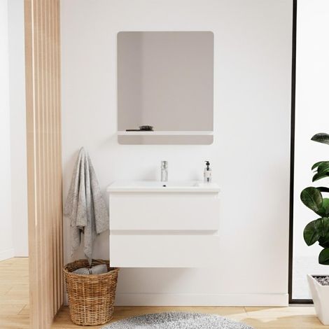 Conjunto mueble lavabo 60 cm + grifo + espejo SORRENTO (1/5)