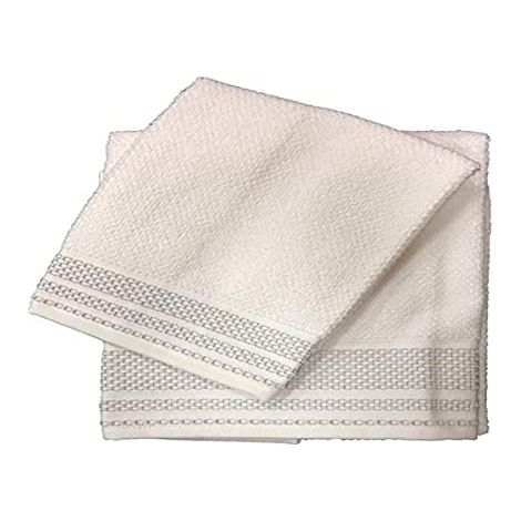 Caleffi Asciugamano con Ospite in Cotone Gim, Colore Bianco,Morbidezza e Comfort (1/3)